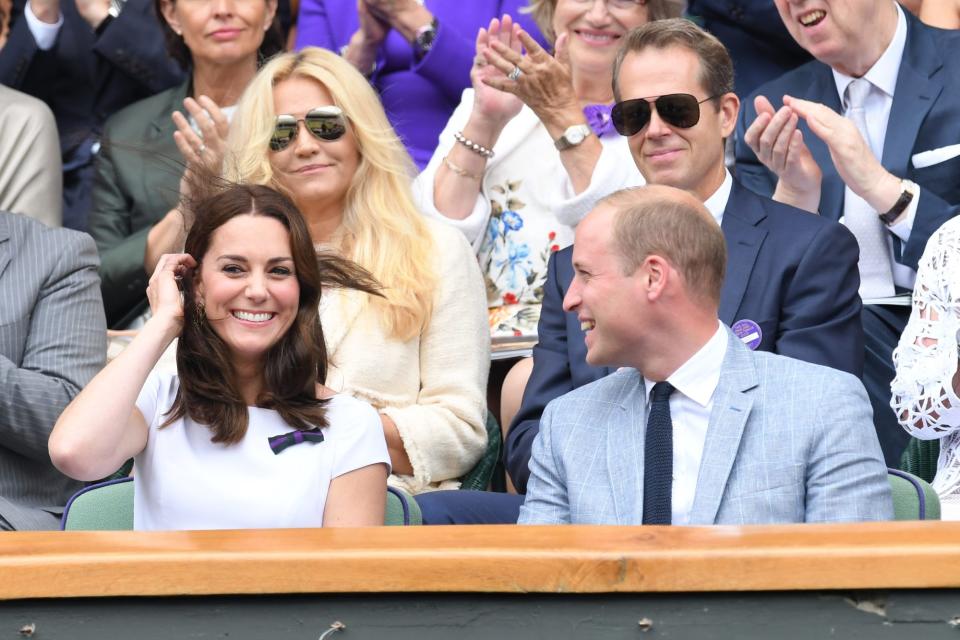 Kate Middleton and Prince William at Wimbledon in 2017