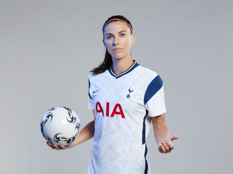 Tottenham forward Alex Morgan (Tottenham Hotspur FC via Getty I)