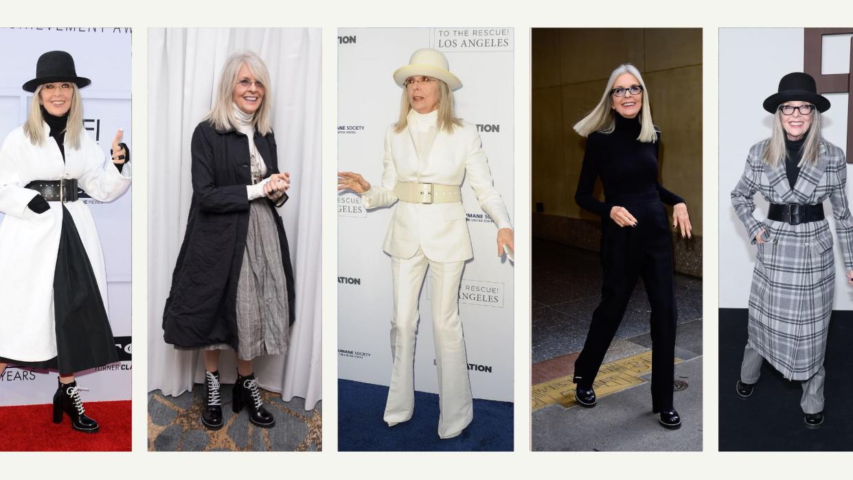  Comp image of Diane Keaton's best looks. 