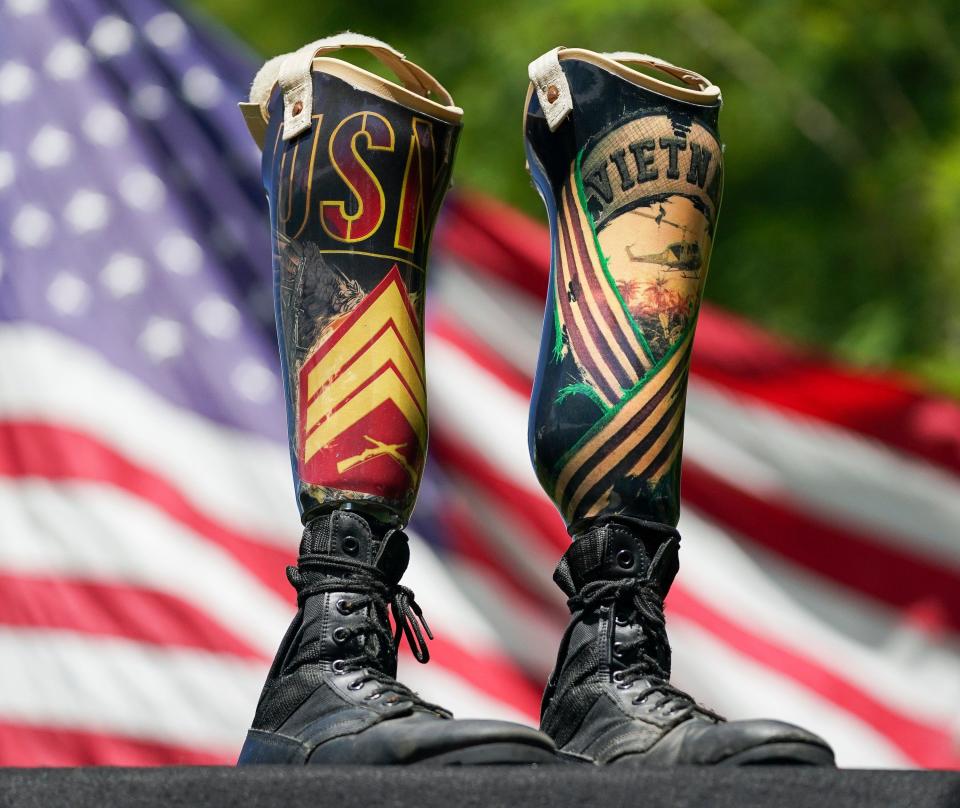 In June, Jack Simpson's prosthetic legs became a part of the collection at the National Museum of the Marine Corps in Quantico, Va.
