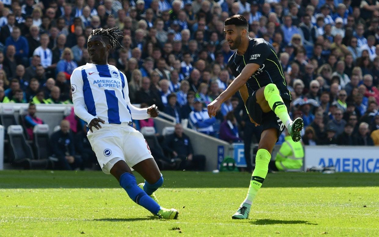 Riyad Mahrez scored a brilliant goal for Manchester City against Brighton on Sunday - Getty Images Europe