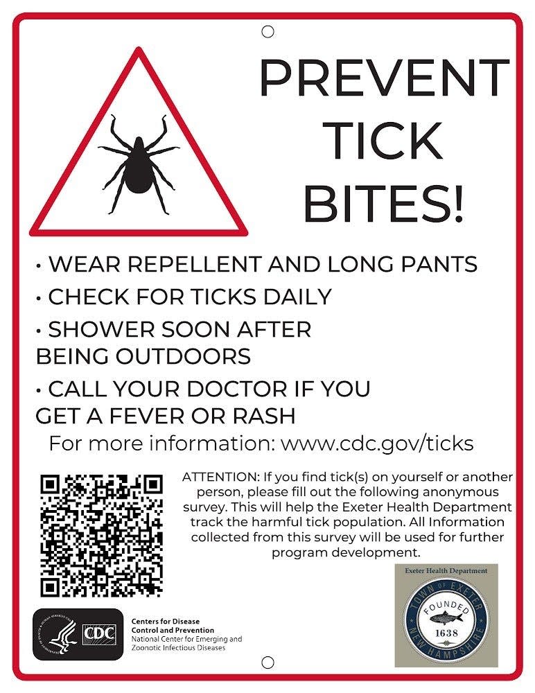 The Exeter Health Department has announced plans to launch a tick prevention program aimed at reducing the risk of infection this season.