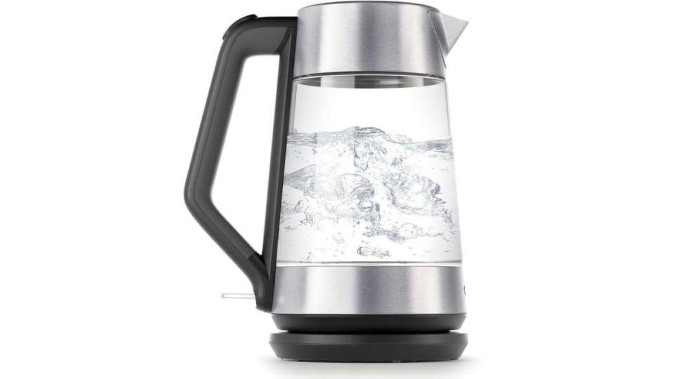 Get hot water in a flash with the OXO 1.7-liter cordless electric kettle.