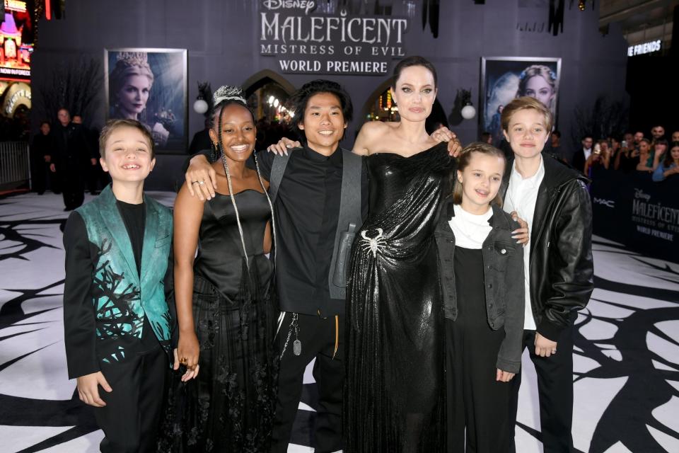 Jolie and her children (Getty Images)