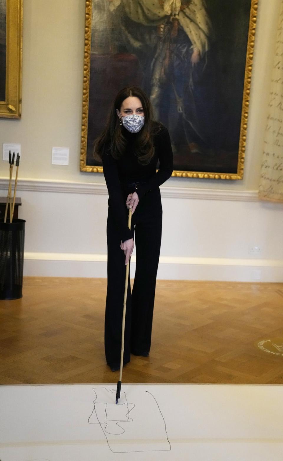 The Duchess of Cambridge participates in the session at the Foundling Museum (Alastair Grant/PA) (PA Wire)