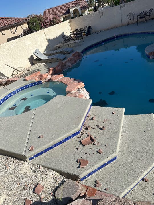 A house in the northwest valley saw significant wind damage Friday, one day before extreme winds were forecasted across Southern Nevada. (KLAS)