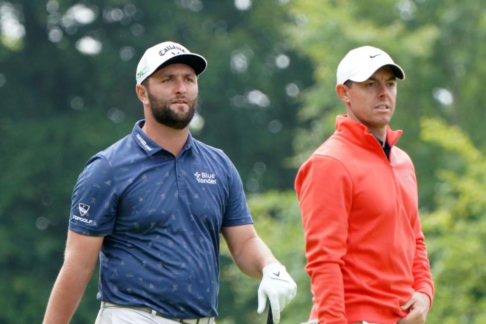 Rory McIlroy (right) says Jon Rahm must be part of Team Europe at the 2025 Ryder Cup (PA Archive)