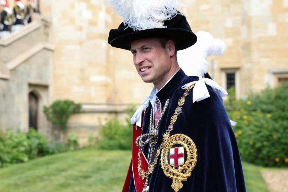 <p>Isabel Infantes - WPA Pool/Getty</p> Prince William attends Garter Day at Windsor Catle on June 17, 2024