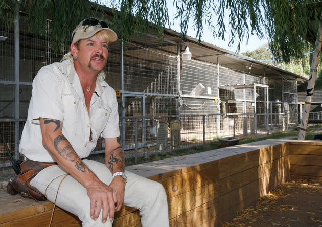 Joseph Maldonado-Passage, also known as Joe Exotic, is seen at the zoo he used to run in Wynnewood, Oklahoma, on Aug. 28, 2013. (Photo: via Associated Press)