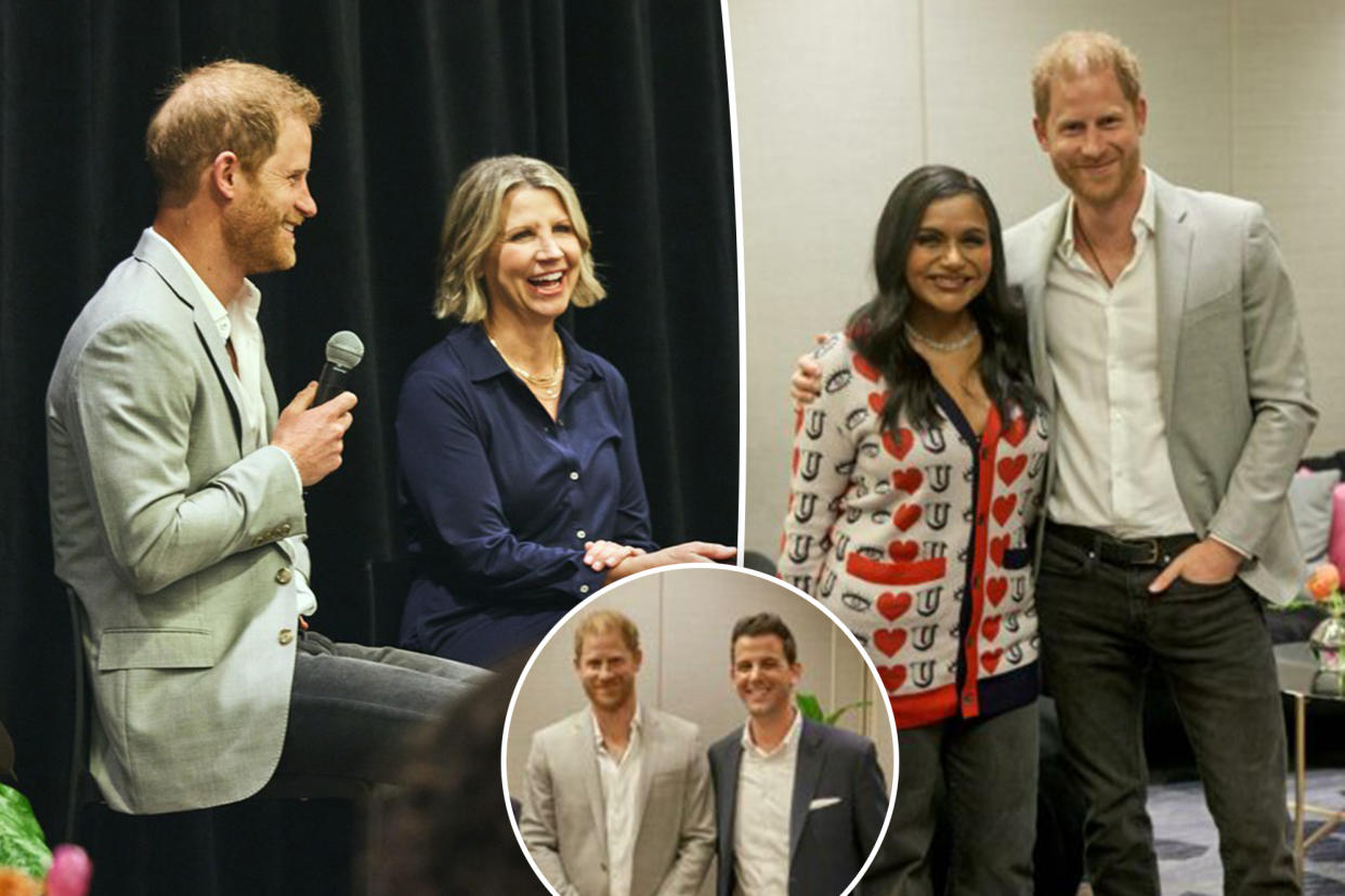 Prince Harry dishes on 'pressures of modern corporate life' during 'burnout' event with 'Office' star Mindy Kaling