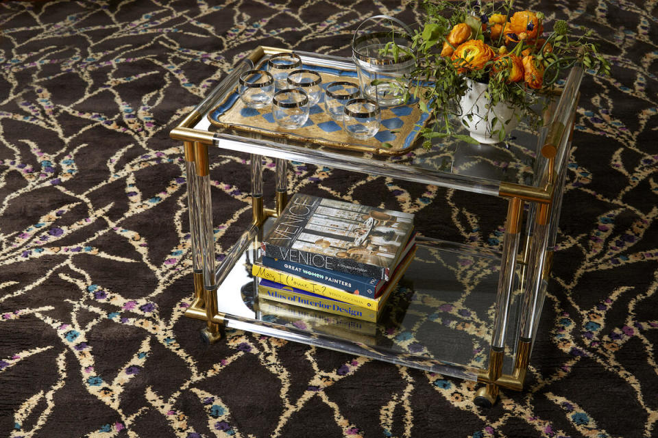 The Claude 1921 (pictured above) was pulled from a collection of antique fabric samples dating to 1920s France that Williams won at auction