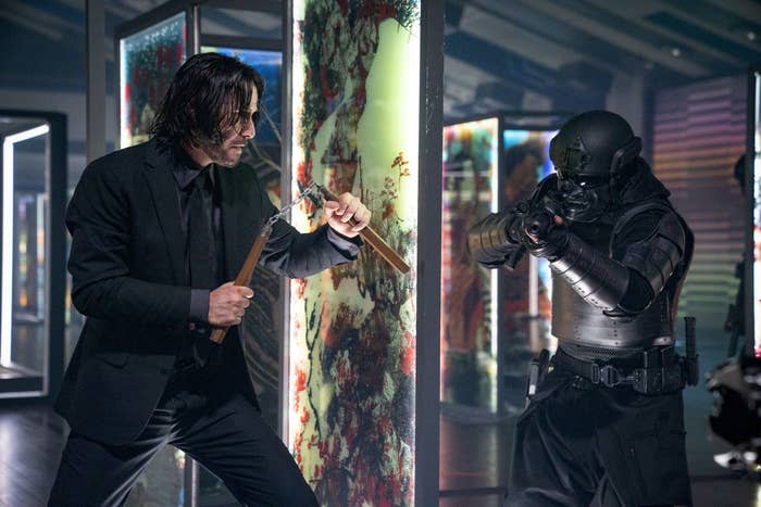 Keanu Reeves as John Wick in John Wick: Chapter 4