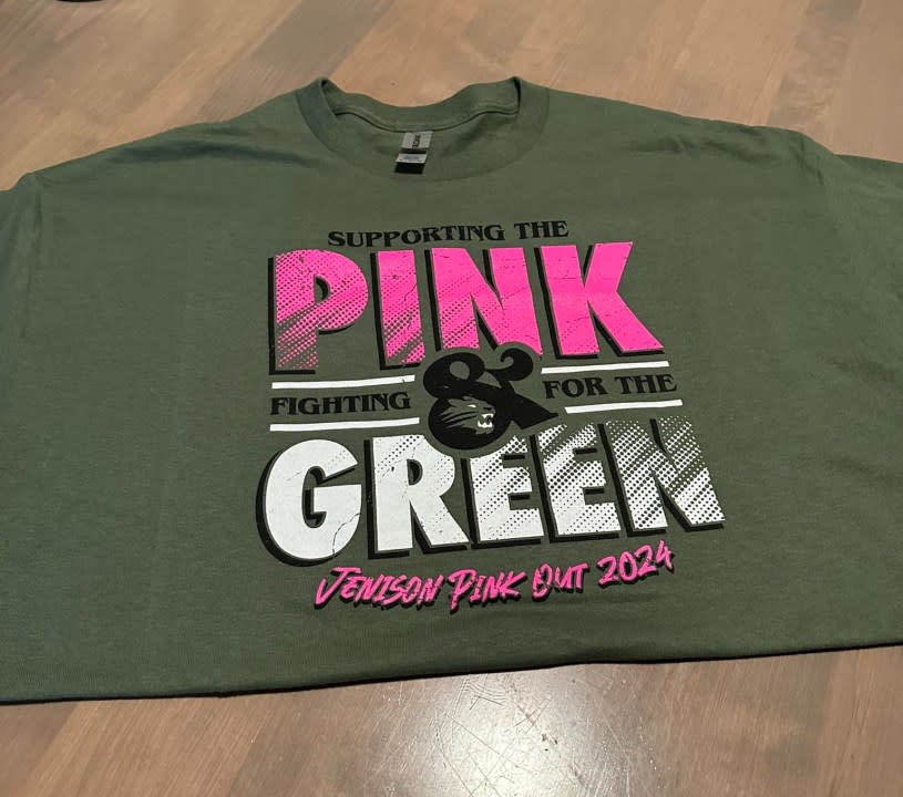 The 2024 Jenison Pink Out t-shirt. (Courtesy)