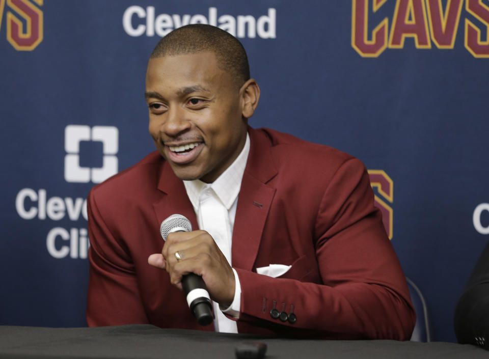 Isaiah Thomas’ timetable to return this season remains unclear. (AP Photo/Tony Dejak)