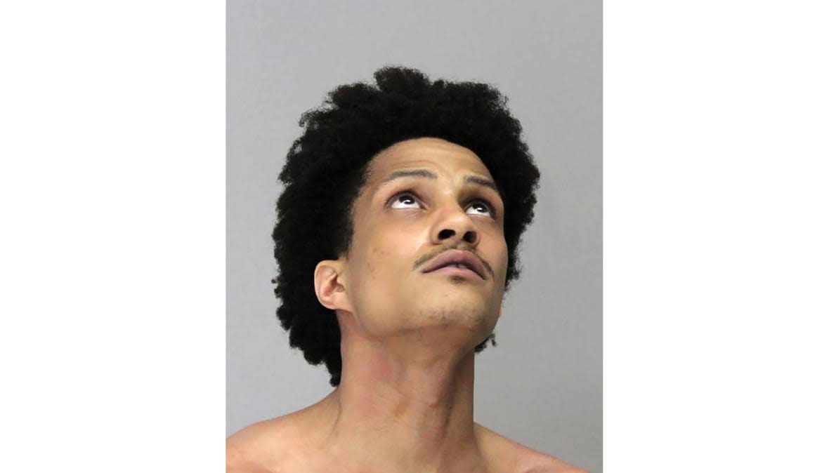 This undated photo provided by the Dallas County Sheriff’s Office, in Texas, shows Harold Thompson. Thompson has been charged with murder in the death of his girlfriend, 26-year-old Gabriella Gonzalez. Thompson remained jailed, Friday, May 12, 2023. (Dallas County Sheriff’s Office via AP)