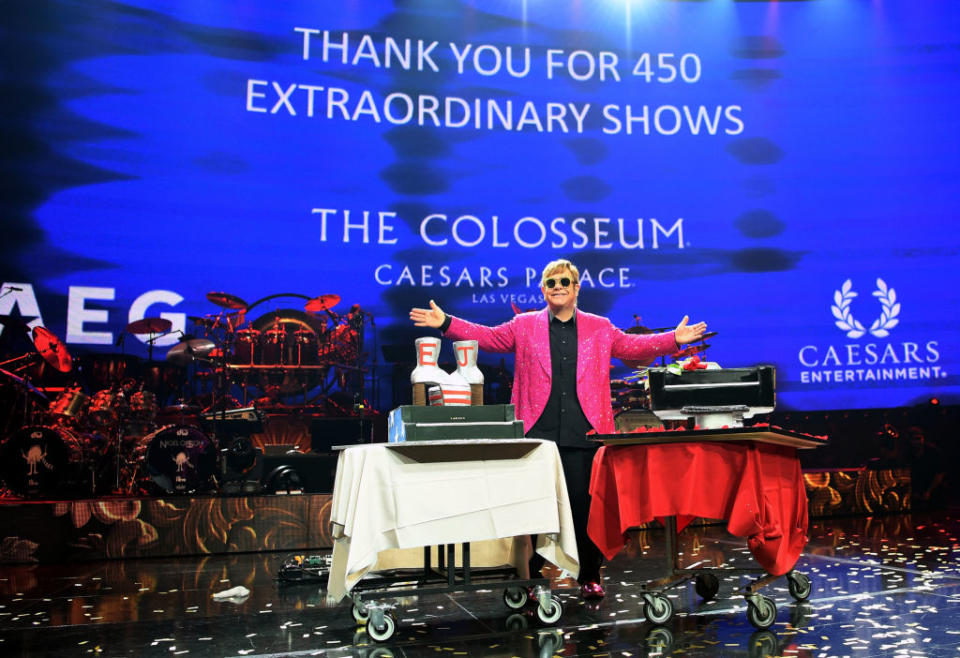 Elton John final performance of ‘The Million Dollar Piano’ after 450 shows playing to 1.8 million fans at The Colosseum At Caesars Palace