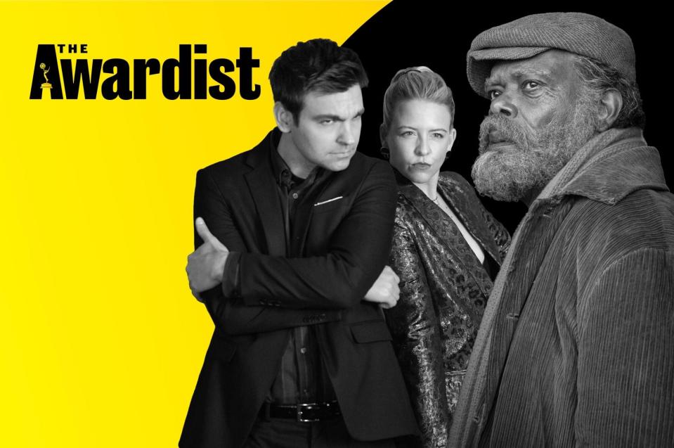 Heléne York, Drew Tarver, and Samuel L. Jackson on 'The Awardist'