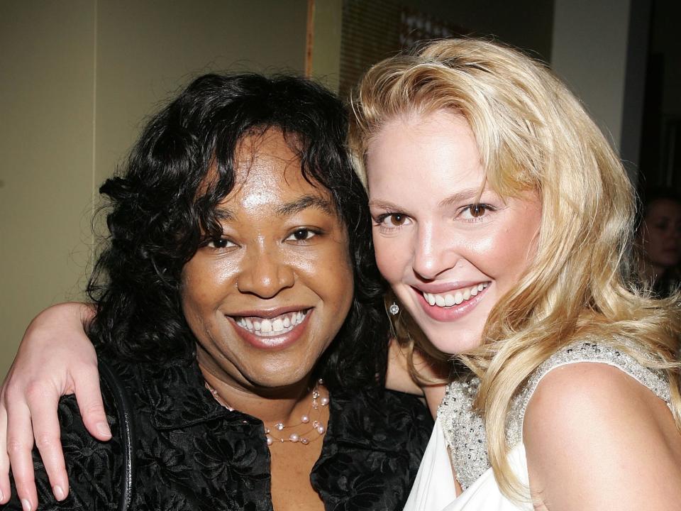 Shonda Rhimes and Katherine Heigl