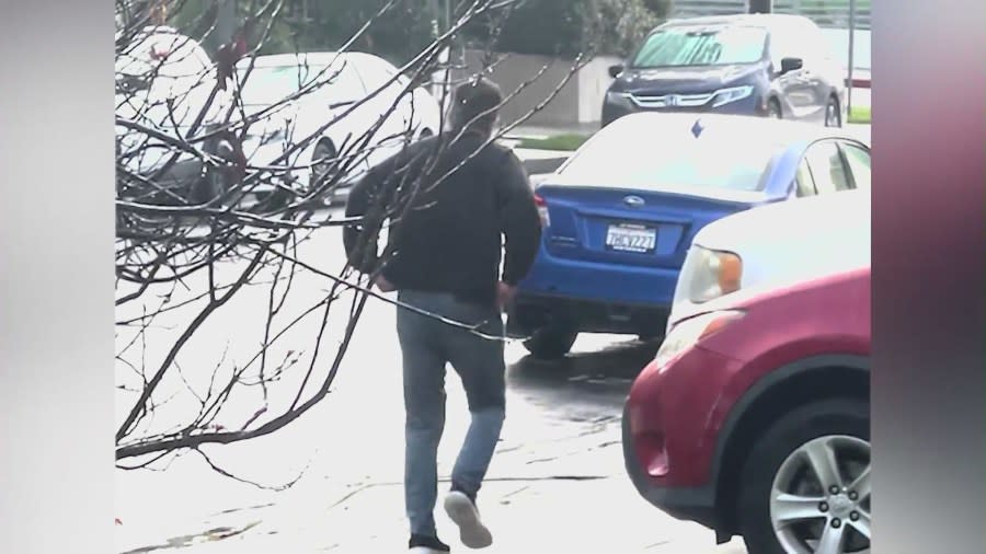 Peeping Tom seen running from an L.A. victim's home after allegedly exposing himself. (Los Angeles Police Department)