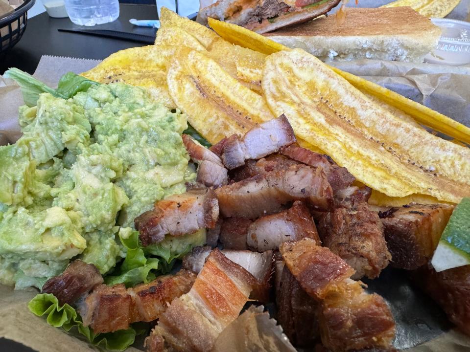 Casa Guava's Chicharrones and Aguacate