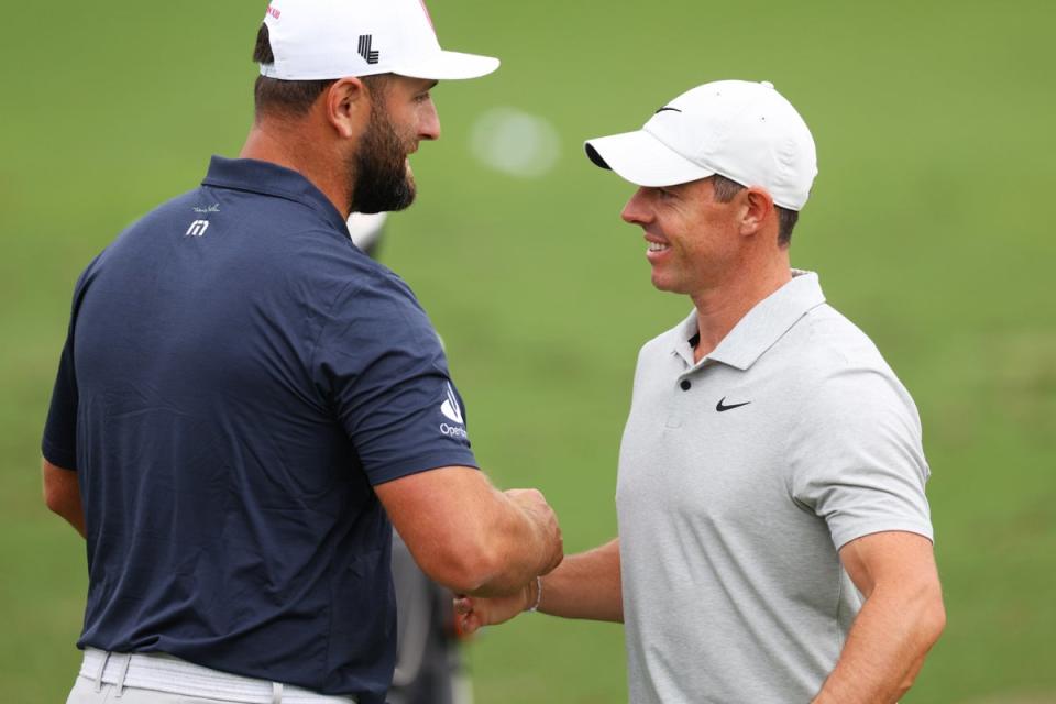 Rory McIlroy will try to dethrone Jon Rahm at Augusta  (Getty Images)