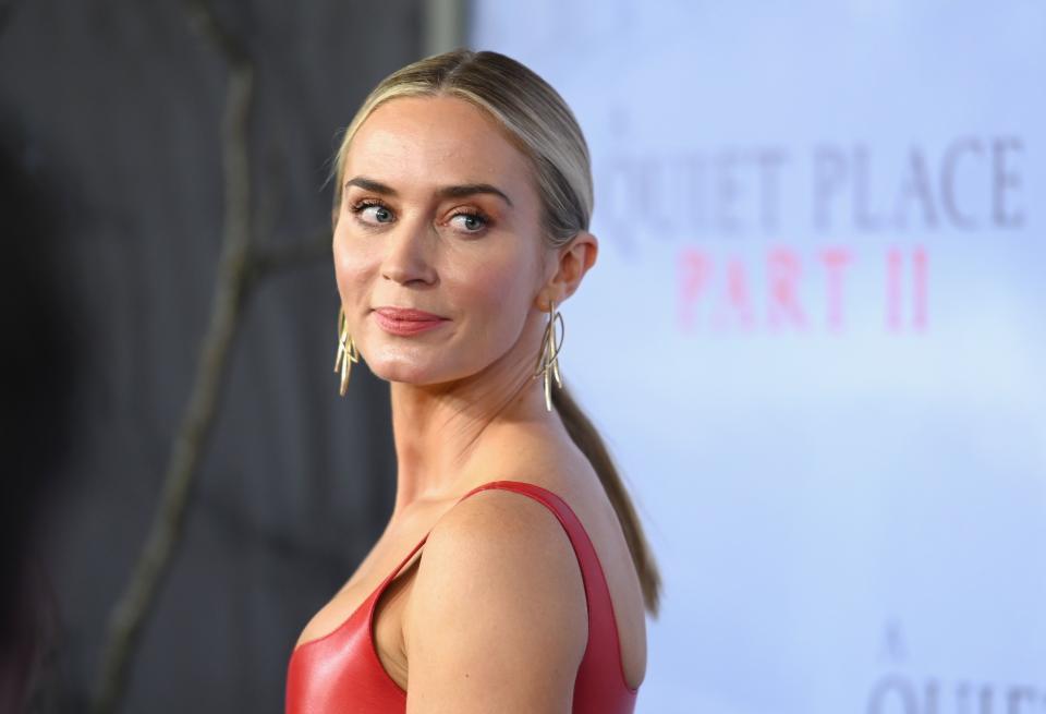 US/British actress Emily Blunt attends Paramount Pictures' "A Quiet Place Part II" world premiere at Rose Theater, Jazz at Lincoln Center on March 8, 2020 in New York City. (Photo by Angela Weiss / AFP) (Photo by ANGELA WEISS/AFP via Getty Images) ORIG FILE ID: AFP_1PP9Hs