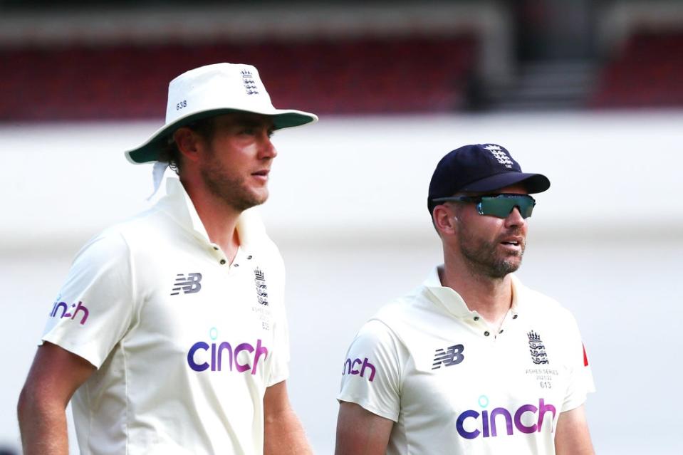 Stuart Broad and James Anderson have both been dropped from England’s Test squad (PA)