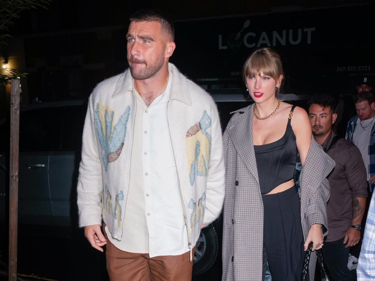 travis kelce taylor swift snl after party new york city