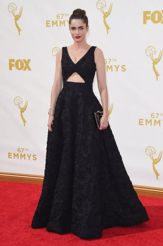 Amanda Peet in Michael Kors at the 2015 Emmys Awards. 