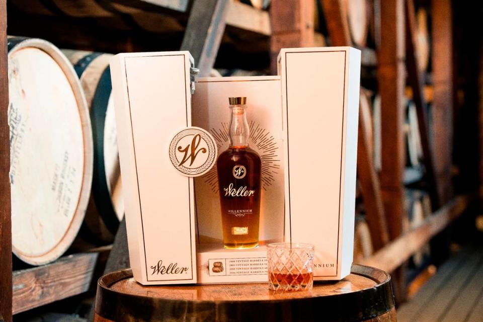 Weller Millennium is a blend of Weller bourbons and whiskeys that were distilled in 2000, 2003, 2005 and 2006 and have been saved in the Buffalo Trace Distillery warehouses.