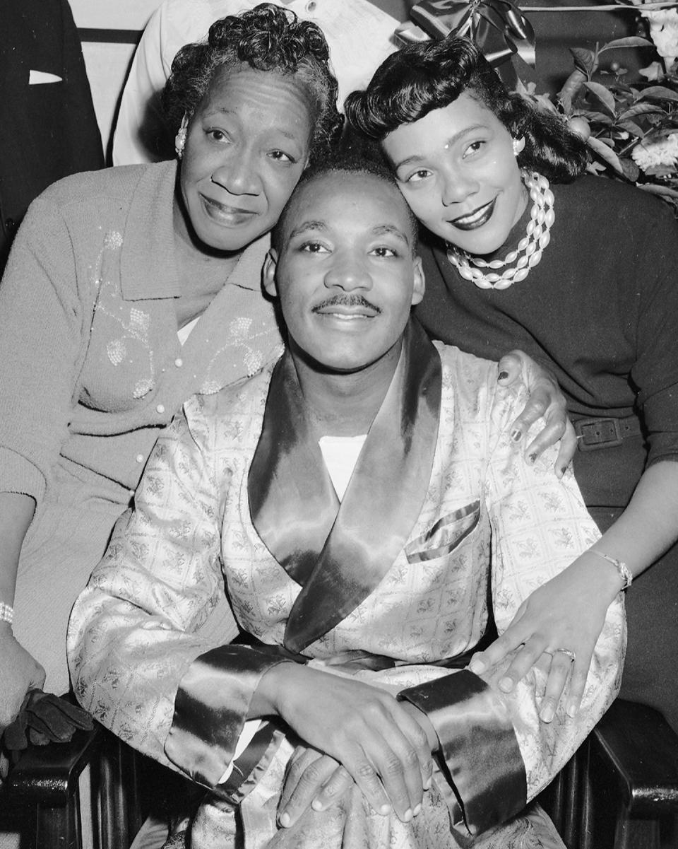 IMAGE: Alberta King, Martin Luther King Jr. and Coretta Scott King (Al Pucci / NY Daily News via Getty Images)