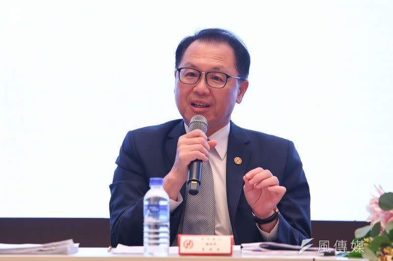 <cite>華南銀行總經理黃俊智22日出席華南金控2023年第二季法說會。（顏麟宇攝）</cite>