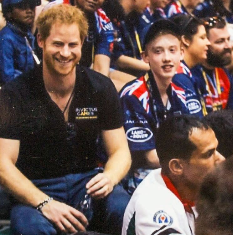 Sam met Prince Harry at last year's Invictus Games 