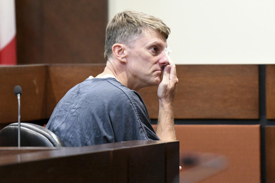 A recess was taken to give Brian Winchester time to collect himself before continuing his testimony. (Photo: ASSOCIATED PRESS)