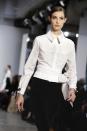 The Carolina Herrera collection is modeled during Fashion Week in New York, Monday, Feb. 13, 2017. (AP Photo/Richard Drew)