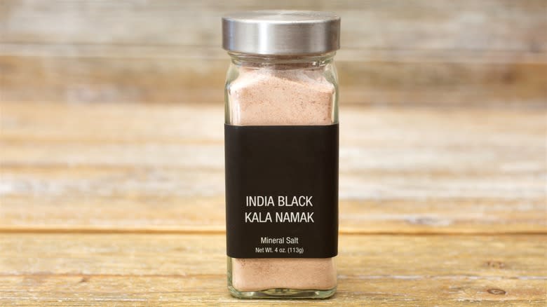 Kala namak black salt shaker