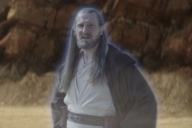 liam neeson as quigon jinn in obi wan kenobi