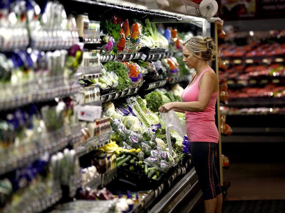 groceries woman shopping reuters