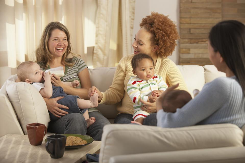 Get together with fellow parents to share advice. (Getty Images)