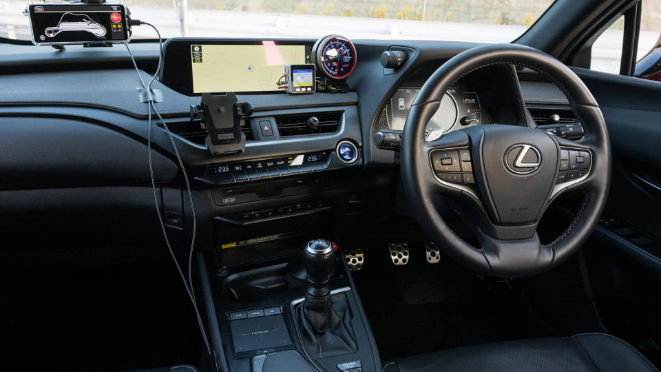 Lexus UX 300e with simulated manual transmission