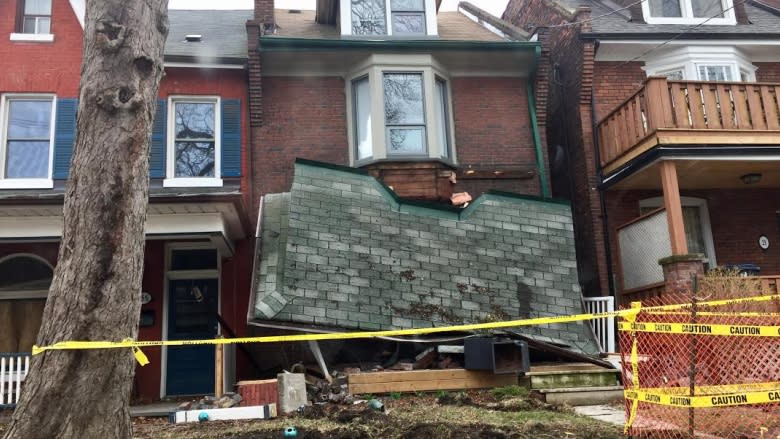 Car takes out porch of Parkdale home