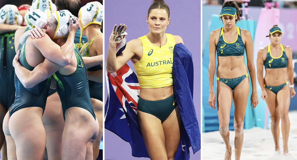 Australian athletes at the Paris Olympics.