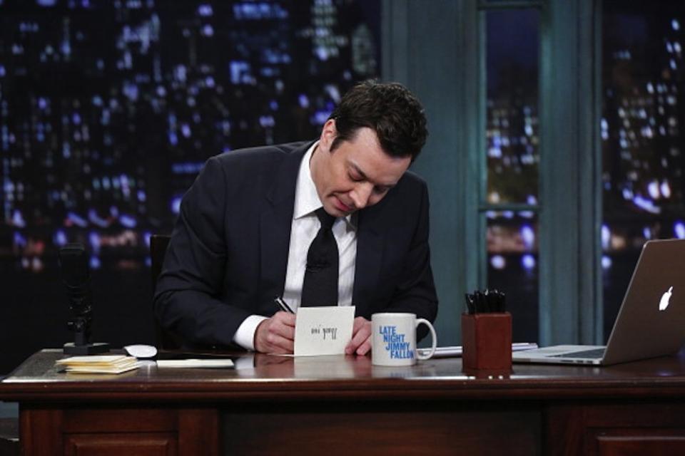 Jimmy Fallon thank you notes