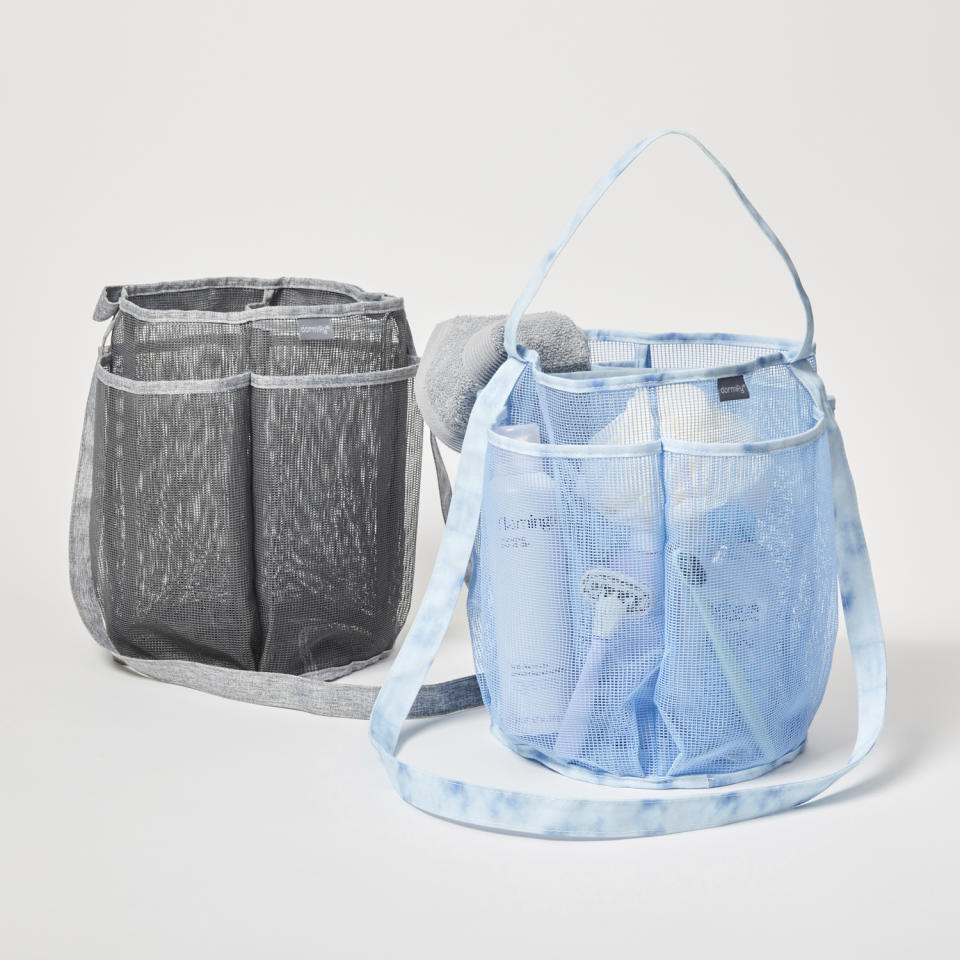 This image provided by Dormify shows shower caddies available at Dormify.com. It's dorm shopping season for parents sending their kids off to college. (Dormify.com via AP).