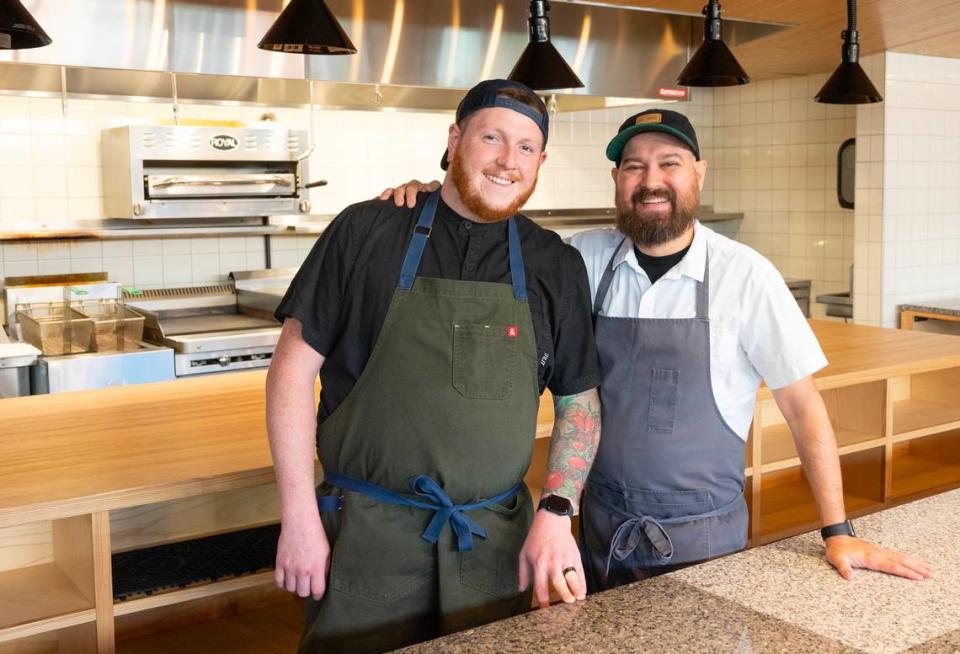 Zakk Thomas, left, will work as the chef de cuisine at Josh Rathbun’s new restaurant, Lotte.