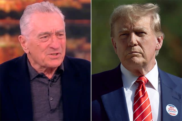 <p>ABC; Joe Raedle/Getty</p> Robert De Niro on 'The View' ; Donald Trump