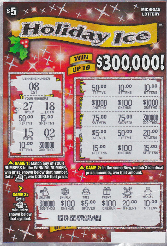 Birthday Lottery Ticket Holder Gift Slot Machine Card With Lotto
