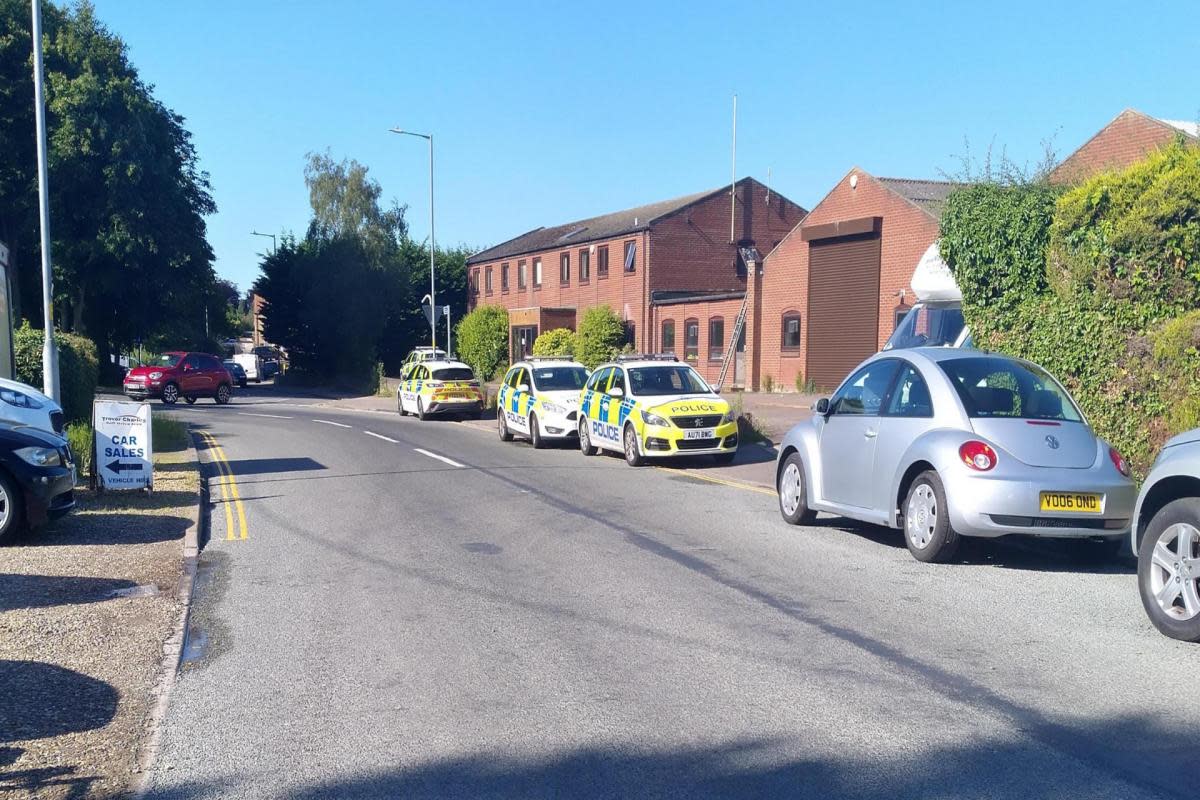 Police attended the building in Laundry Loke, North Walsham this morning <i>(Image: Submitted)</i>