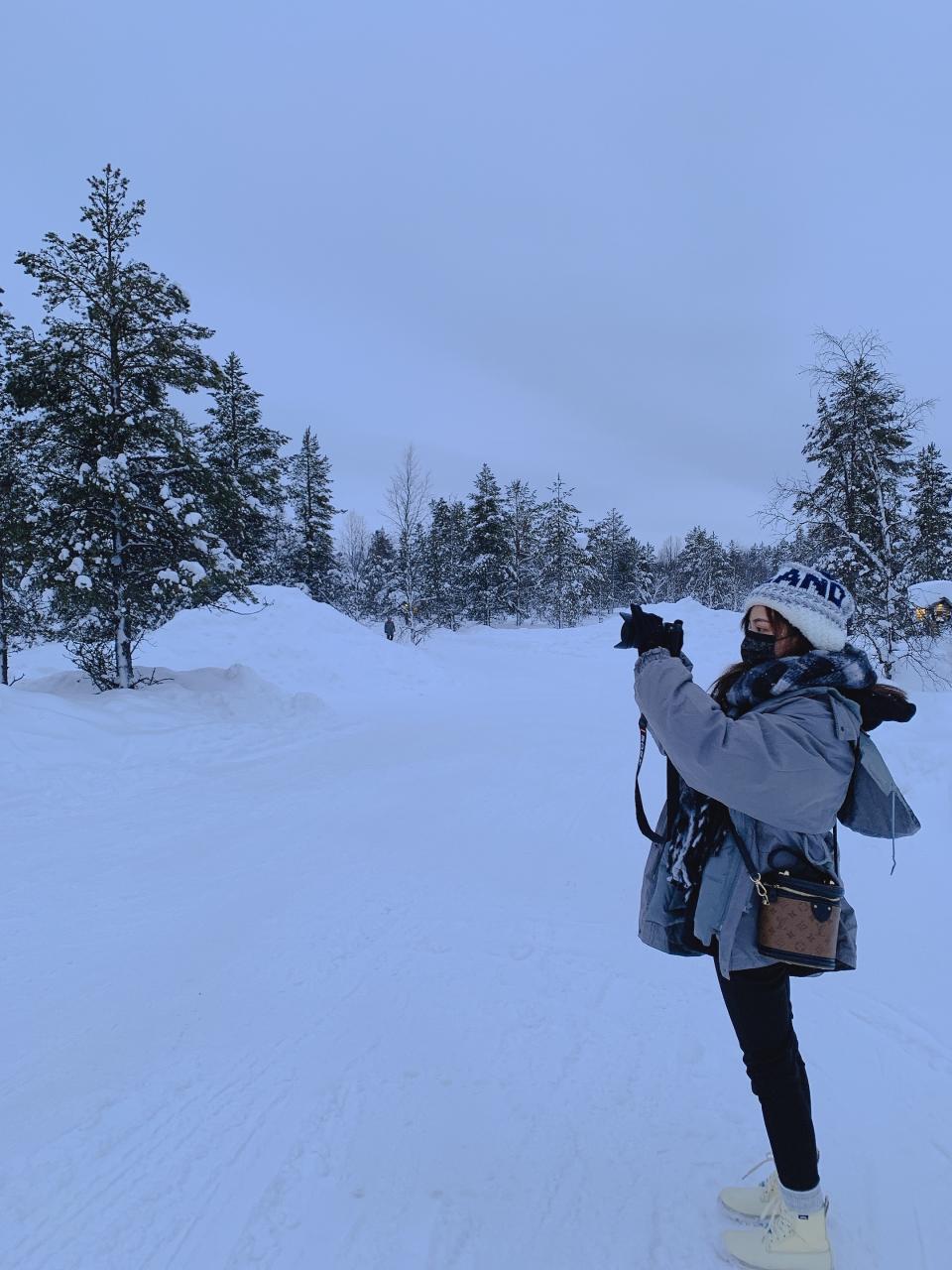芬蘭的景色都是雪地與樹木（圖／時代創藝）
