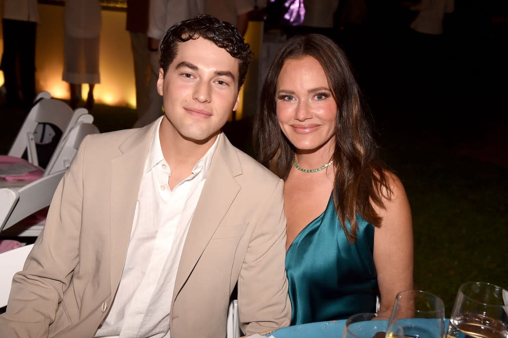 SOUTHAMPTON, NY - AUGUST 19: Brooks Marks and Meredith Marks attend Southampton Arts Center SummerFest on August 19, 2023 at Southampton Arts Center in Southampton, New York. (Photo by Patrick McMullan/PMC via Getty Images)